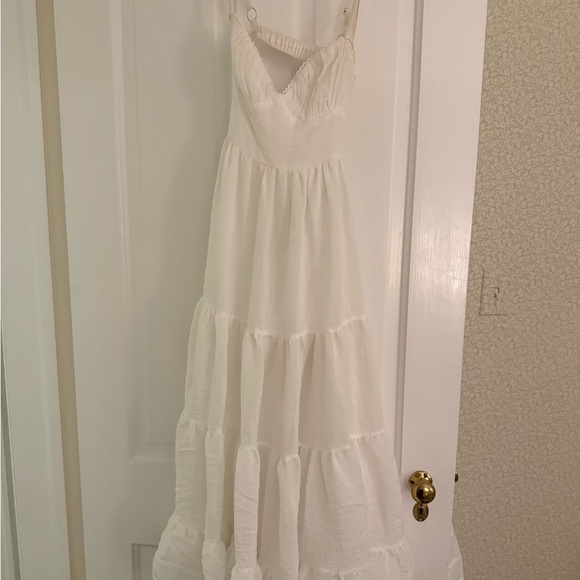 Princess Polly White Midi Dress Size 2 - Picture 1 of 4